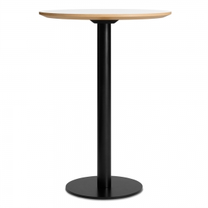 Easy Bar Height Cafe Table 30in. - White Laminate + Black
