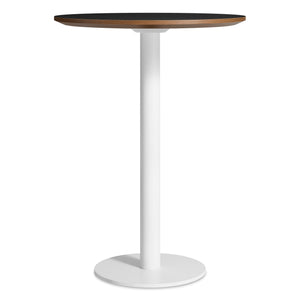 Easy Bar Height Cafe Table 30in. - Black Laminate + White