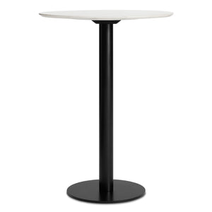 Easy Bar Height Cafe Table 30in. - Marble + Black
