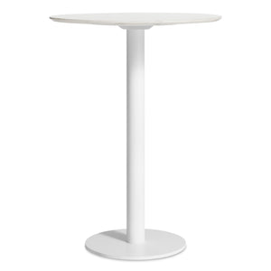 Easy Bar Height Cafe Table 30in. - Marble + White