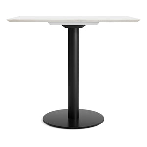 Easy Cafe Table Rectangle 32in. - Marble + Black