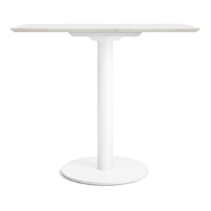 Easy Cafe Table Rectangle 32in. - Marble + White